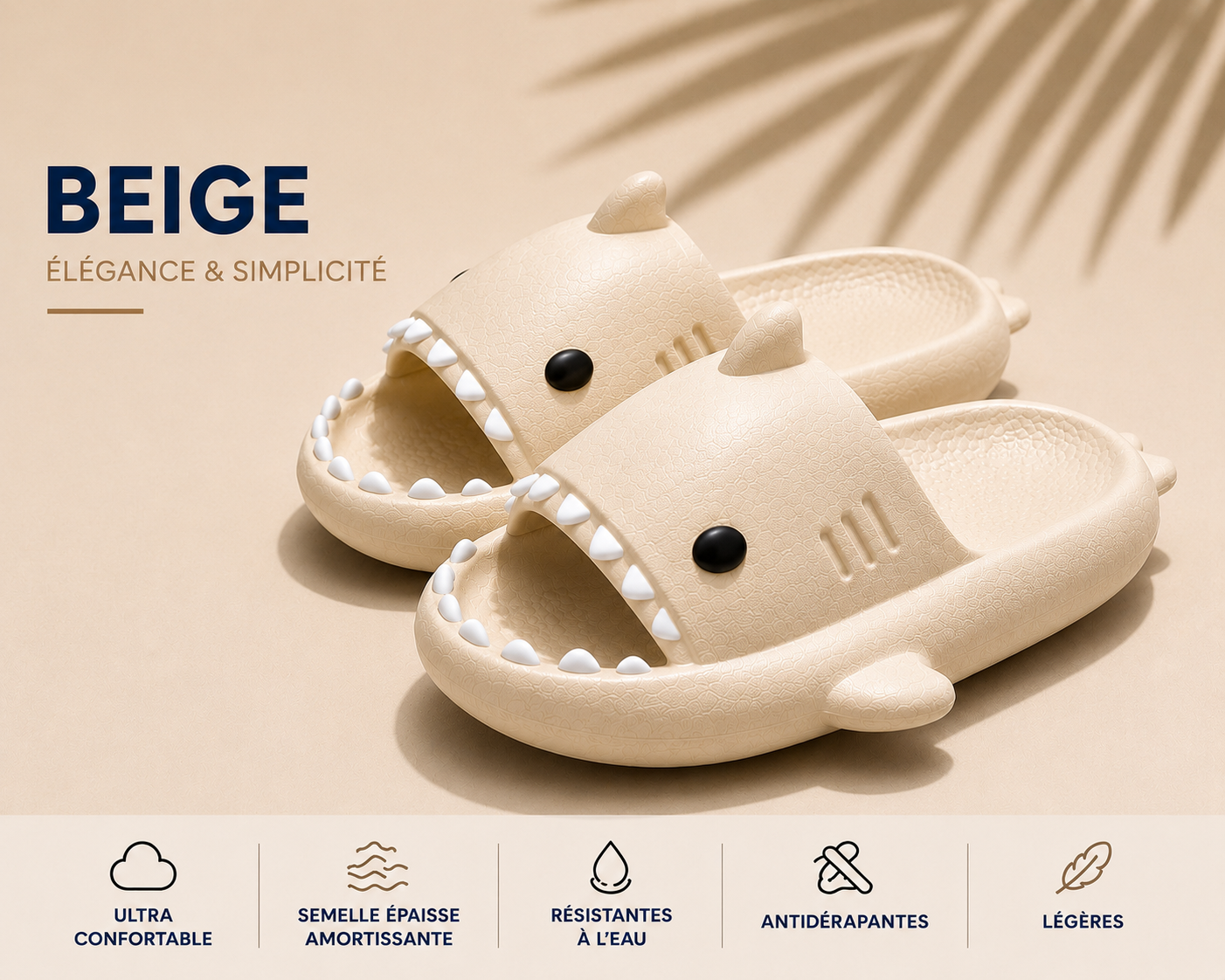 claquettes requin shark house™ vert - Confort & Style